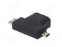 AKYGA Adaptador Micro HDMI a HDMI 1.4 4K Negro