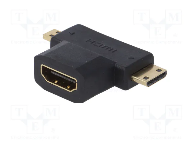 AKYGA Adaptador Micro HDMI a HDMI 1.4 4K Negro