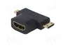 AKYGA Adaptador Micro HDMI a HDMI 1.4 4K Negro