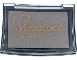 Tsukineko Almohadilla de tinta VERSACOLOR Gris cemento 95x65mm
