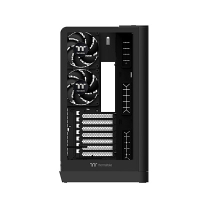 Thermaltake View 390 TG - Caja de PC Torre Media, Juego, Negra, ATX, micro-ATX, Mini-ITX, con Panel de Vidrio Templado, Soporta Gráficas de 46 cm y Ventiladores de 120 mm
