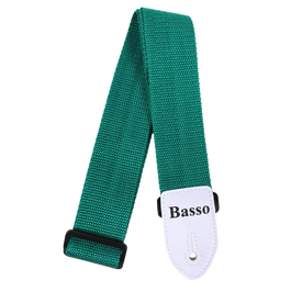 Correa Basso para Guitarra y Bajo Verde 5 cm