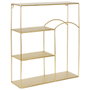 Home Deco Factory Estante de 3 Baldas Mirage Dorado