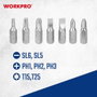 Workpro Destornillador corto de carraca 8 en 1