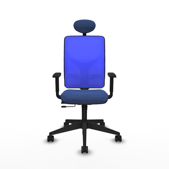 PIQUERAS Y CRESPO Silla de oficina Motilla con mecanismo Sincro/Traslack Azul