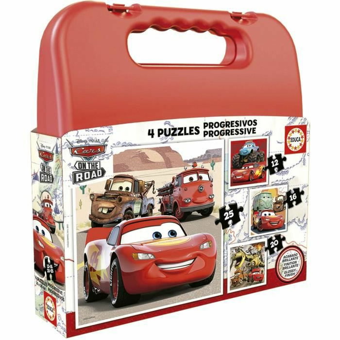 EDUCA Maleta Puzzles Progresivos Cars 12-16-20-25 EDUCA Maleta Puzzles Progresivos Cars 12-16-20-25