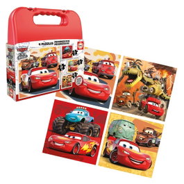 Educa 19677 Maleta Puzzles Progresivos Cars 12-16-20-25 Piezas