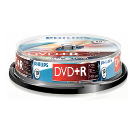 Philips DVD+R DR4S6B10F/00, 10 discos, 4,7 GB, 16x velocidad