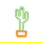 Forever Lampara Neon LED Cactus Naranja | Luz Decorativa de Sobremesa y Pared | USB y Pilas | 33 cm