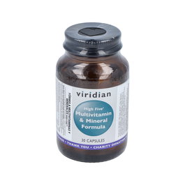 Viridian High Five Formula Multivitamínico y Minerales 30 Cápsulas Veganas con Vitamina B5
