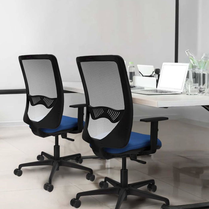 PIQUERAS Y CRESPO Silla de oficina Zulema Azul cielo y Negro