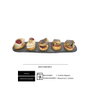 Supizarra Pato Ariam 24x24 cm (Set de 2) - Gris oscuro