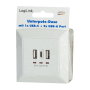LogiLink Toma de corriente empotrada con 2x USB-A y 1x USB-C