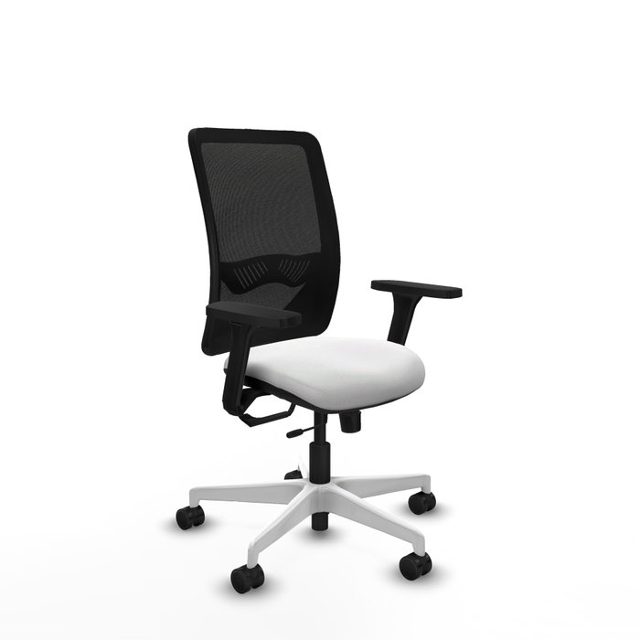 PIQUERAS Y CRESPO Silla de oficina Zulema con Mecanismo Sincro/Traslack Blanco y Negro PIQUERAS Y CRESPO Silla de oficina Zulema con Mecanismo Sincro/Traslack Blanco y Negro