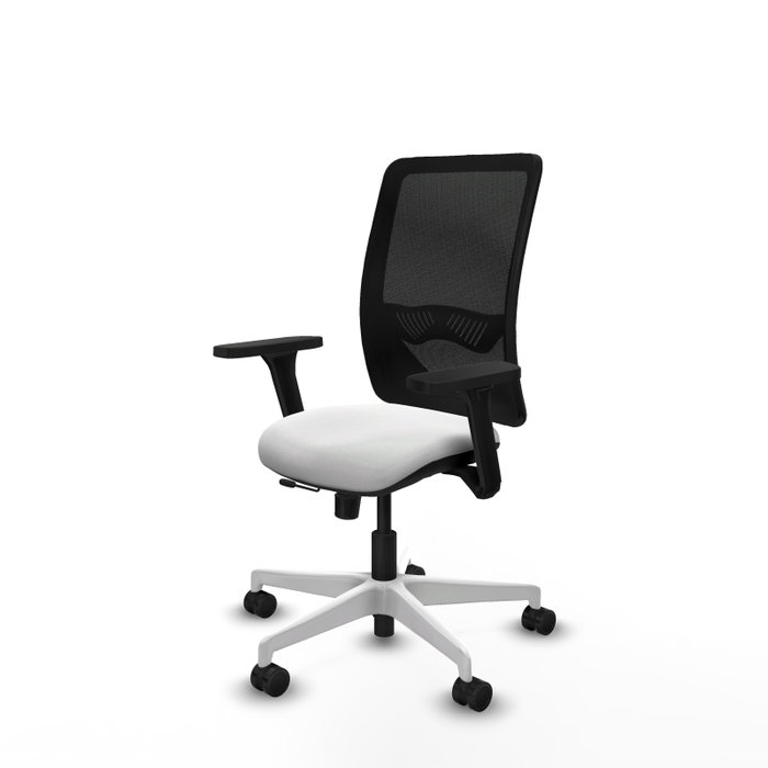 PIQUERAS Y CRESPO Silla de oficina Zulema con Mecanismo Sincro/Traslack Blanco y Negro PIQUERAS Y CRESPO Silla de oficina Zulema con Mecanismo Sincro/Traslack Blanco y Negro