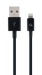 GEMBIRD CC-USB2P-AMLM-1M Cable USB A a Lightning, 1m, Negro
