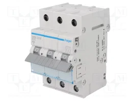 HAGER MBN325E Interruptor magnetotérmico 4 polos 25A 6kA