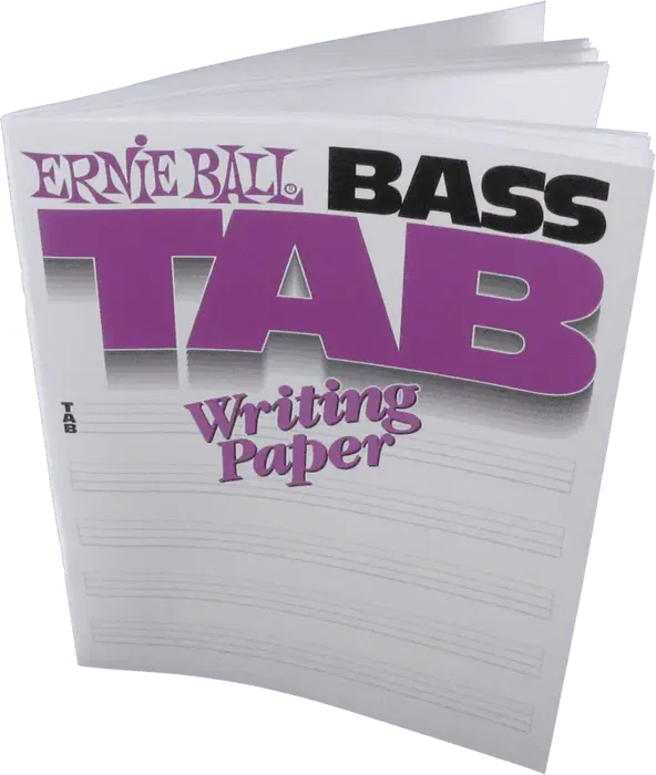 Ernieball Cuaderno De Música Tablatura Bajo
