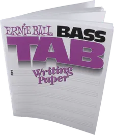 Ernieball Cuaderno De Música Tablatura Bajo