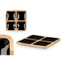 Bandeja con Compartimentos Gift Decor Negro 31 x 3 x 31 cm (6 Unidades)