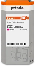 Pruevo_title completo título: Prindo Classic XL Cartucho de tinta magenta compatible con Brother LC1280XLM, 1200 páginas