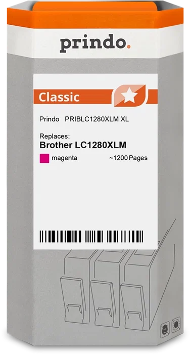 Pruevo_title completo título: Prindo Classic XL Cartucho de tinta magenta compatible con Brother LC1280XLM, 1200 páginas Pruevo_title completo título: Prindo Classic XL Cartucho de tinta magenta compatible con Brother LC1280XLM, 1200 páginas