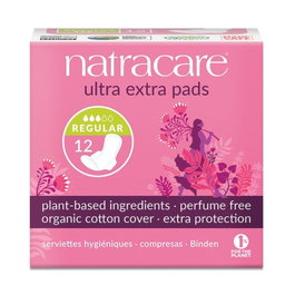 NATRACARE Compresa Ultra Extra Normal con Alas 12 unidades