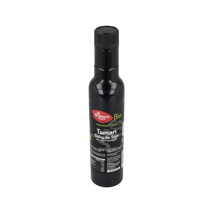 El Granero Salsa de Soja Tamari 250ml Bio - Sin Gluten, Salsa de Soja Ecológica para Aderezar Guisos, Verduras y Tofu El Granero Salsa de Soja Tamari 250ml Bio - Sin Gluten, Salsa de Soja Ecológica para Aderezar Guisos, Verduras y Tofu