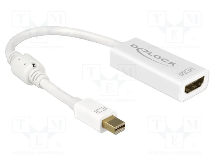 DeLOCK 62614 Adaptador mini DisplayPort a HDMI 4K Blanco DeLOCK 62614 Adaptador mini DisplayPort a HDMI 4K Blanco