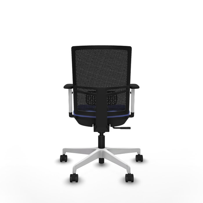 PIQUERAS Y CRESPO Silla de oficina Yunquera con mecanismo Sincro, Azul claro y Negro
