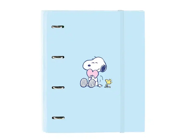 Safta Carpeta de Anillas Snoopy Love DIN A4 con Separadores y Recambio Safta Carpeta de Anillas Snoopy Love DIN A4 con Separadores y Recambio