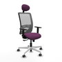 PIQUERAS Y CRESPO Silla de oficina Zulema con mecanismo Sincro, Morado y Gris