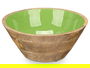 Giftdecor Bol Madera Mango Verde 24 cm (Set de 6)