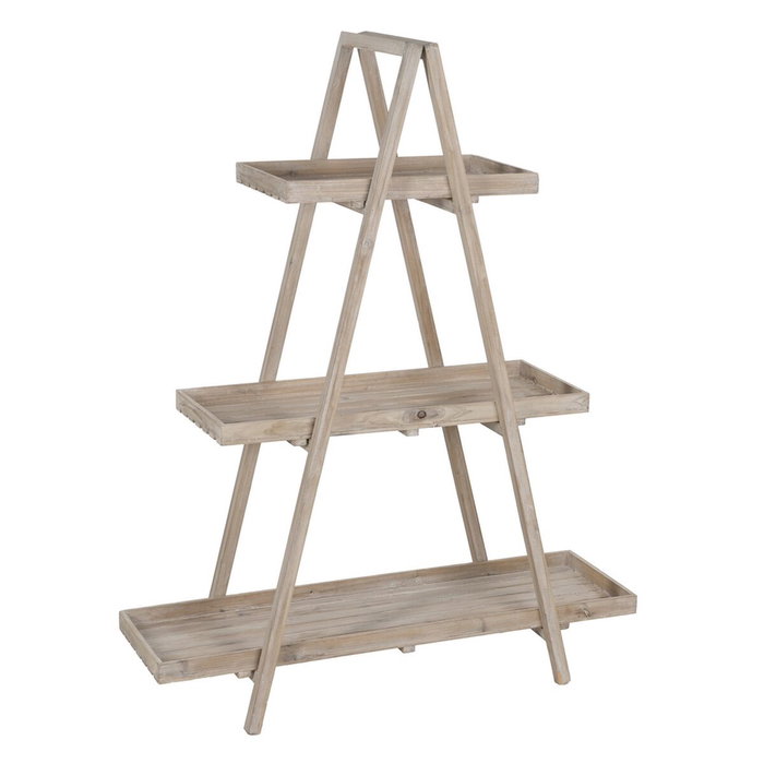 Ixia Estantería Natural de Madera de Abeto 120 x 42 x 153 cm