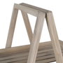 Ixia Estantería Natural de Madera de Abeto 120 x 42 x 153 cm