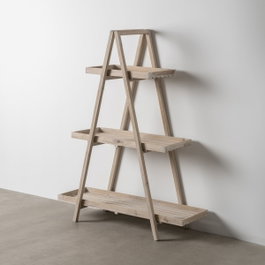 Ixia Estantería Natural de Madera de Abeto 120 x 42 x 153 cm