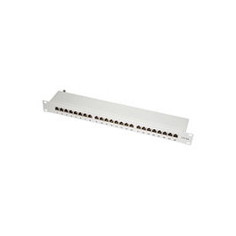 LogiLink Patchpanel 19 Pulgadas 24 Puertos Cat6A STP Gris