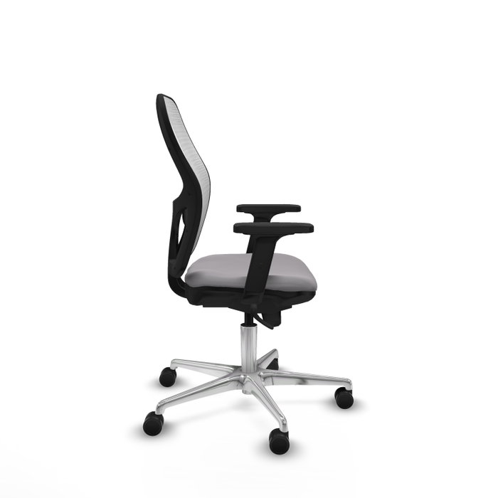 PIQUERAS Y CRESPO Silla de oficina Jorquera con mecanismo Sincro, Gris y Blanco