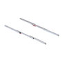 Emuca Guías para mesa extensible Coktail Reverse H35, Aluminio, Anodizado inox