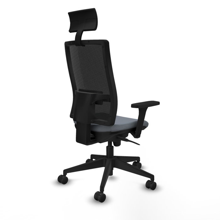 PIQUERAS Y CRESPO Silla de oficina Horna con mecanismo Sincro, Gris y Negro PIQUERAS Y CRESPO Silla de oficina Horna con mecanismo Sincro, Gris y Negro