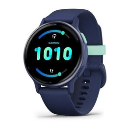 Garmin Vívoactive 5 Smartwatch con GPS, Pantalla AMOLED Táctil a Color, Monitoreo de Salud, Resistente al Agua 5 ATM, Azul