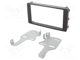 ACV Bastidor de montaje de radio para Mitsubishi 2 DIN, Negro