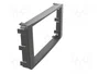 ACV Bastidor de montaje de radio para Mitsubishi 2 DIN, Negro