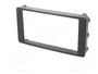 ACV Bastidor de montaje de radio para Mitsubishi 2 DIN, Negro