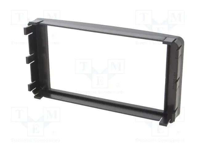 ACV Bastidor de montaje de radio para Mitsubishi 2 DIN, Negro