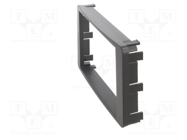 ACV Bastidor de montaje de radio para Mitsubishi 2 DIN, Negro