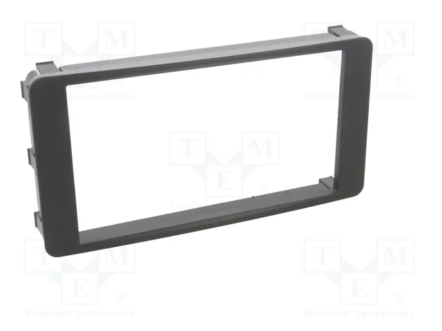 ACV Bastidor de montaje de radio para Mitsubishi 2 DIN, Negro