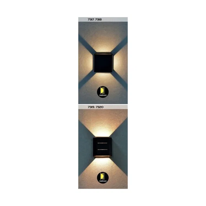 Rabalux Aplique de Exterior LED "Lippa" 6W 190Lm IP54 Blanco Cálido 3000K para Pared Moderno Negro Modelo RAB-7317 Rabalux Aplique de Exterior LED "Lippa" 6W 190Lm IP54 Blanco Cálido 3000K para Pared Moderno Negro Modelo RAB-7317