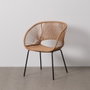 Silla Natural Pe-Acero Salón 57 X 58 X 81 cm (Set de 2)
