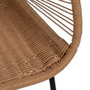 Silla Natural Pe-Acero Salón 57 X 58 X 81 cm (Set de 2)